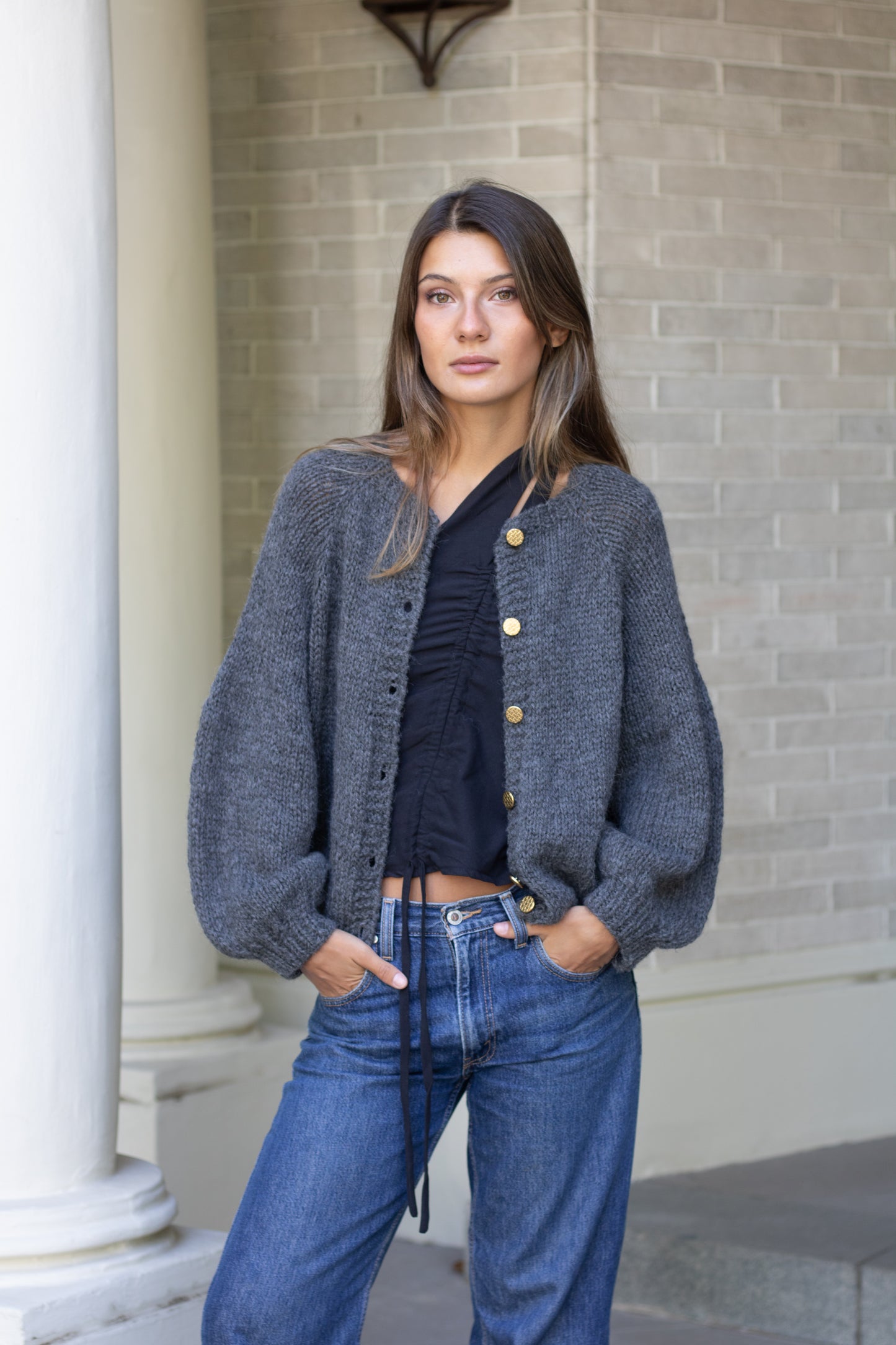 Chaleco Loa Gris (100% Alpaca)