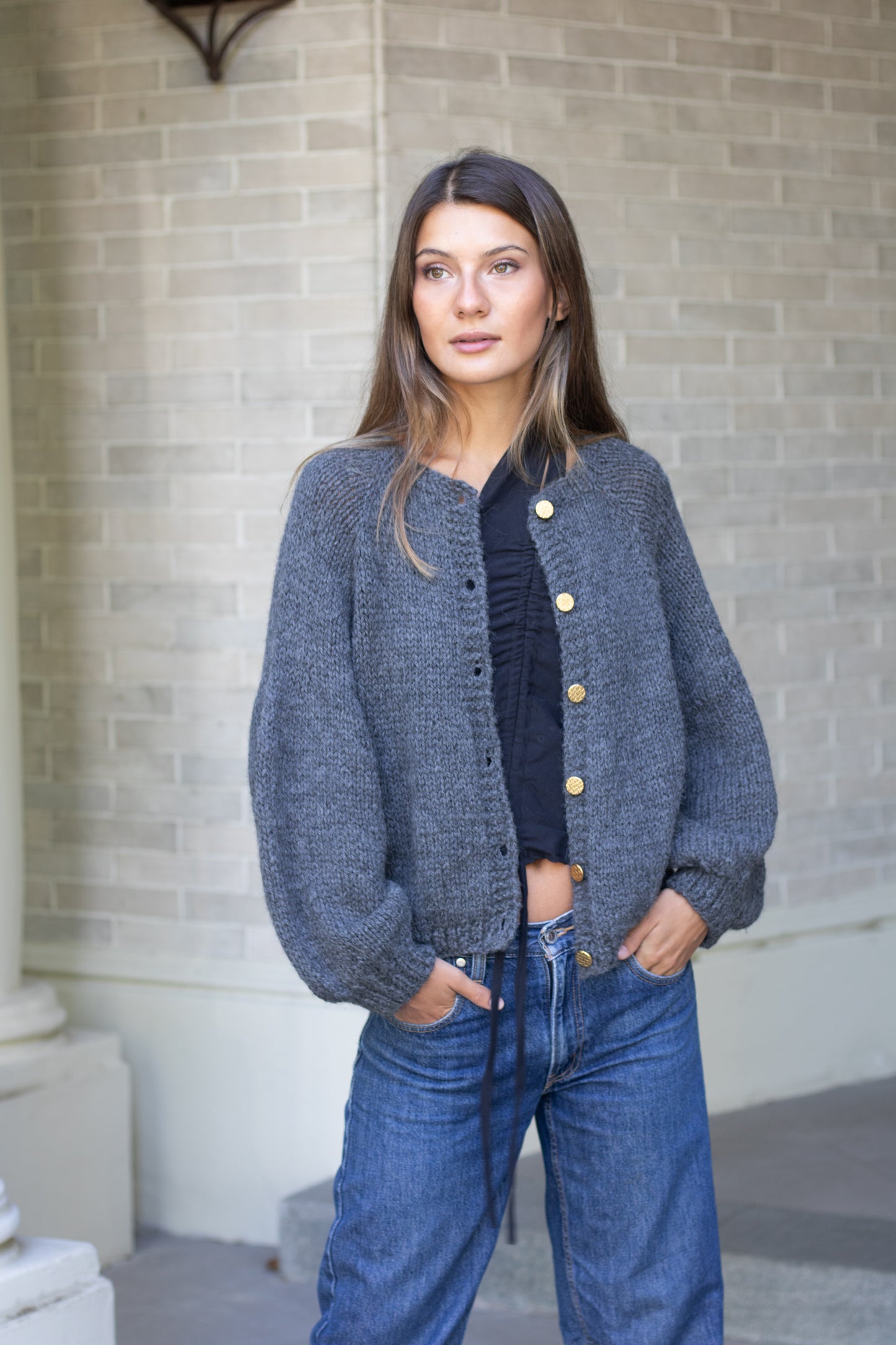 Chaleco Loa Gris (100% Alpaca)