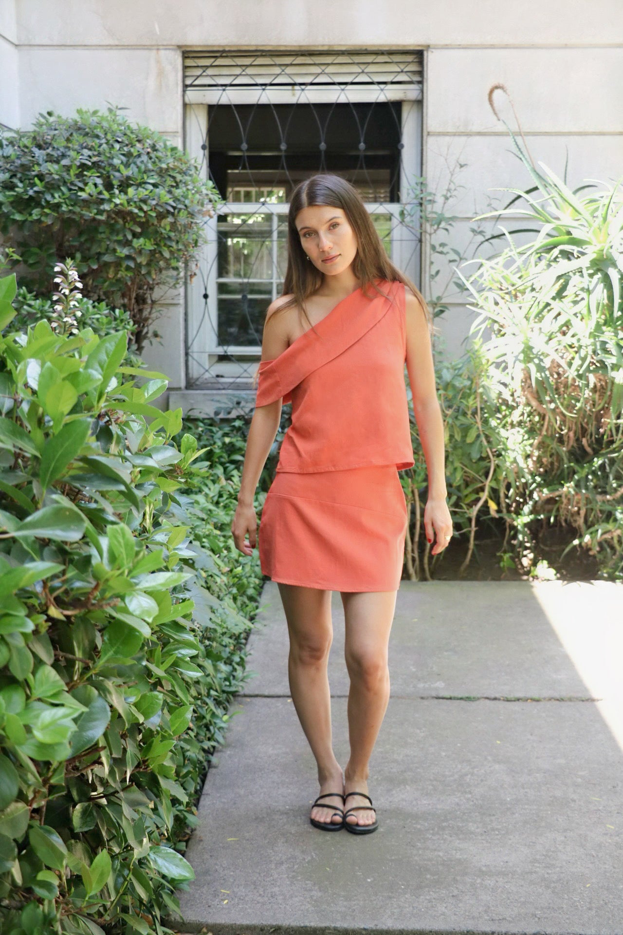 Falda Arrayán Terracota