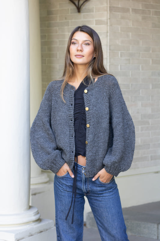 Chaleco Loa Gris (100% Alpaca)