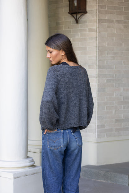 Chaleco Loa Gris (100% Alpaca)
