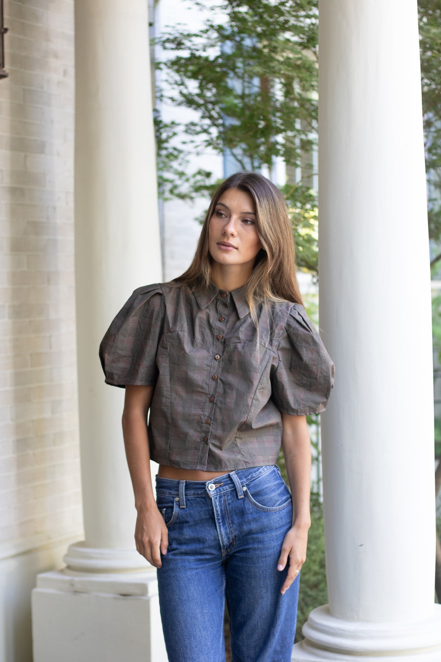 Blusa Baker Cuadrillé