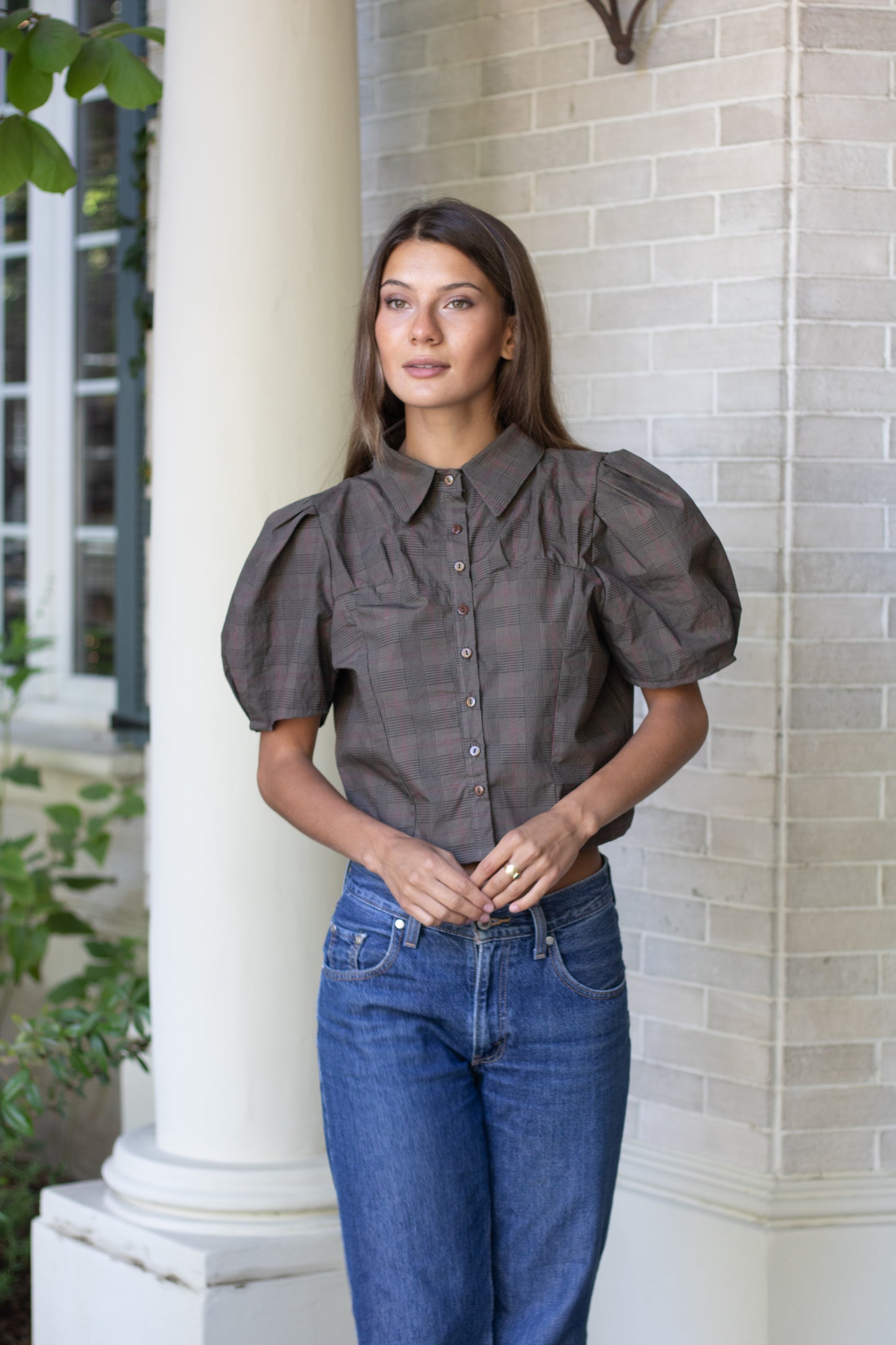 Blusa Baker Cuadrillé
