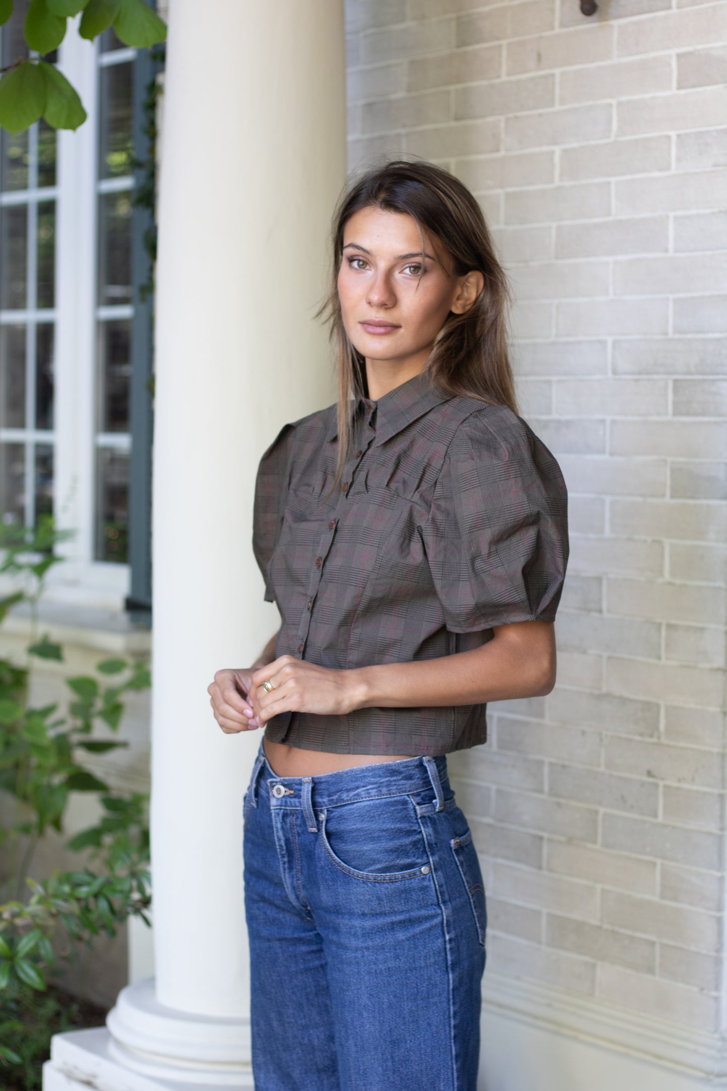 Blusa Baker Cuadrillé