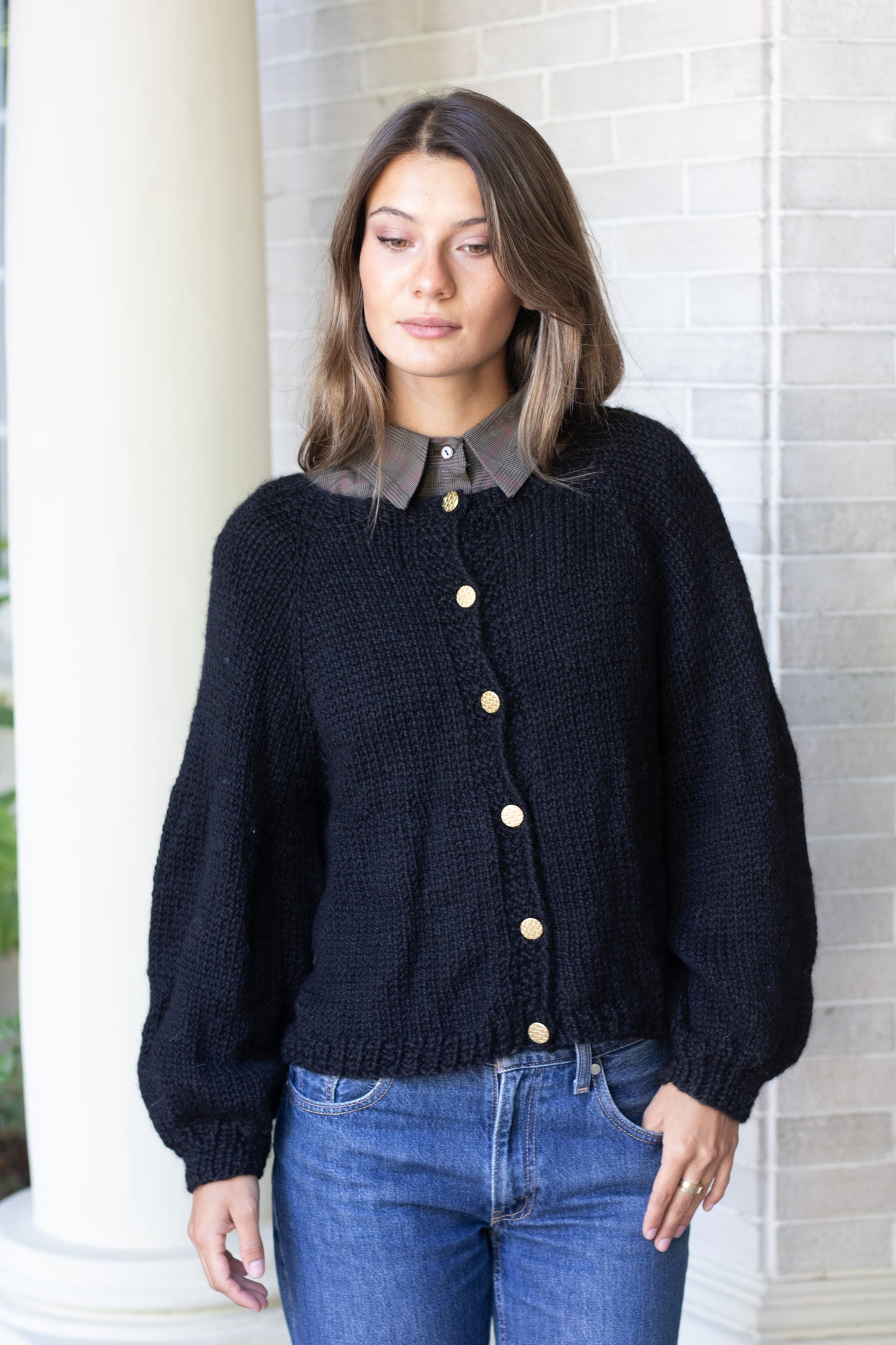 Chaleco Loa Negro (100% Alpaca)
