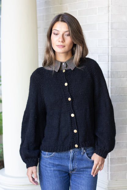 Chaleco Loa Negro (100% Alpaca)