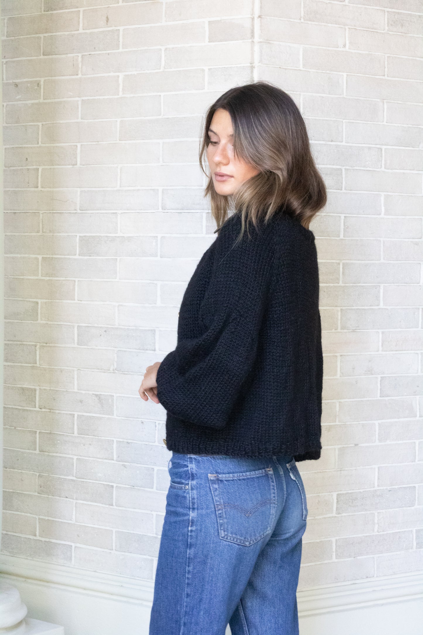 Chaleco Loa Negro (100% Alpaca)